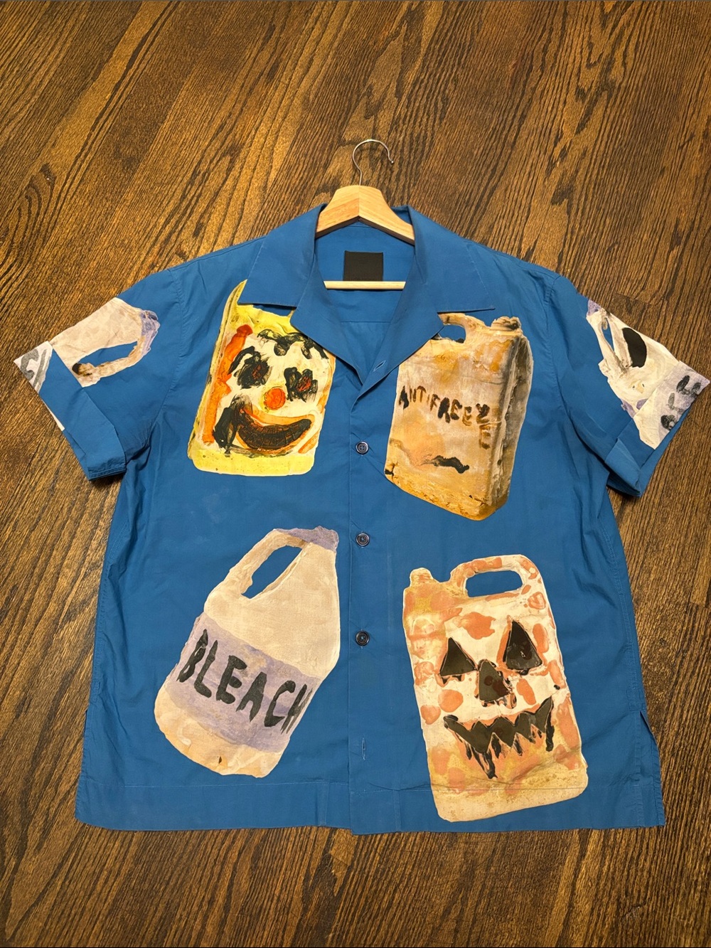 Givenchy Hawaiian Shirt With Ceramic Prints 'Blue/White' Button-Up Shirt